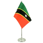 Satin Tischflagge St. Kitts und Nevis 15 x 22 cm