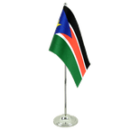 Südsudan Satin Tischflagge 15 x 22 cm