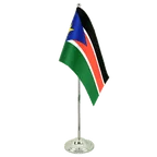 Satin Tischflagge Südsudan 15 x 22 cm