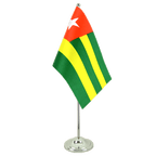 Togo Satin Tischflagge 15 x 22 cm