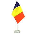 Drapeau de table Tchad 15 x 22 cm, prestige