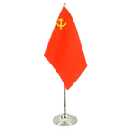 USSR Soviet Union Satin Table Flag 6x9"