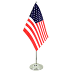 USA Satin Table Flag 6x9"
