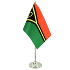 Satin Tischflagge Vanuatu 15 x 22 cm