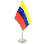 Venezuela 8 Sterne Satin Tischflagge 15 x 22 cm