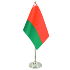 Weißrussland Satin Tischflagge 15 x 22 cm