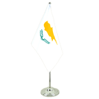 Zypern Satin Tischflagge 15 x 22 cm