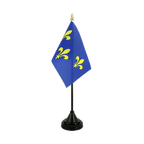 Île-de-France Mini drapeau de table 10 x 15 cm