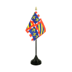 Bourgogne Mini drapeau de table 10 x 15 cm