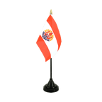 Polynésie française Mini drapeau de table 10 x 15 cm