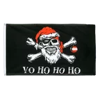 Pirat Weihnachtsmann Yo Ho Ho Ho Flagge 90 x 150 cm