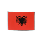 Albanie Drapeau en satin 15 x 22 cm