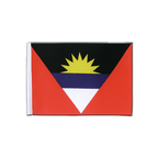 Antigua und Barbuda Satin Flagge 15 x 22 cm