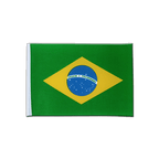 Brasilien Satin Flagge 15 x 22 cm