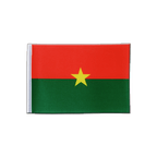 Burkina Faso Drapeau en satin 15 x 22 cm