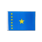 Demokratische Republik Kongo alt Satin Flagge 15 x 22 cm