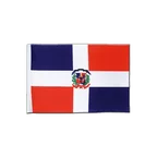 Dominikanische Republik Satin Flagge 15 x 22 cm