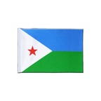 Djibouti Drapeau en satin 15 x 22 cm