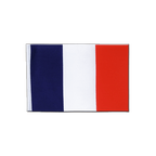 France Drapeau en satin 15 x 22 cm