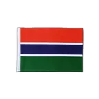 Gambia Satin Flagge 15 x 22 cm