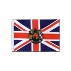 Royaume-Uni avec Blason Drapeau en satin 15 x 22 cm