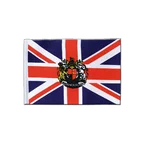 Großbritannien mit Wappen Satin Flagge 15 x 22 cm