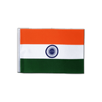 Indien Satin Flagge 15 x 22 cm