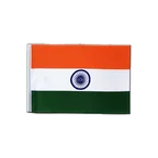 Indien Satin Flagge 15 x 22 cm