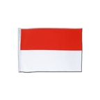 Indonésie Drapeau en satin 15 x 22 cm