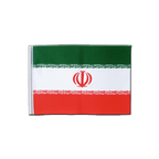 Iran Drapeau en satin 15 x 22 cm