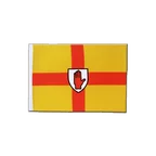 Drapeau en satin Ulster 15 x 22 cm