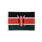 Kenya Drapeau en satin 15 x 22 cm