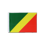 Kongo Satin Flagge 15 x 22 cm