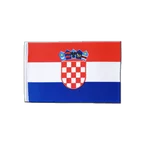 Drapeau en satin Croatie 15 x 22 cm