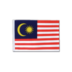 Drapeau en satin Malaisie - 15 x 22 cm