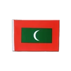 Malediven Satin Flagge 15 x 22 cm