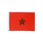Maroc Drapeau en satin 15 x 22 cm
