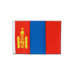 Mongolei Satin Flagge 15 x 22 cm