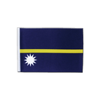 Nauru Satin Flagge 15 x 22 cm