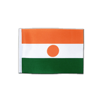 Niger Satin Flagge 15 x 22 cm