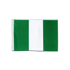 Nigeria Satin Flagge 15 x 22 cm