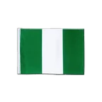 Nigeria Satin Flagge 15 x 22 cm