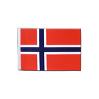 Norvège Drapeau en satin 15 x 22 cm