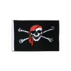 Pirat Kopftuch Satin Flagge 15 x 22 cm
