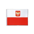 Polen Adler Satin Flagge 15 x 22 cm