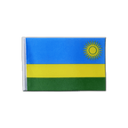 Rwanda Drapeau en satin 15 x 22 cm