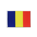 Roumanie Drapeau en satin 15 x 22 cm