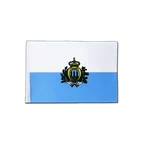San Marino Satin Flagge 15 x 22 cm