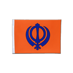 Sikhisme Drapeau en satin 15 x 22 cm