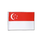 Singapur Satin Flagge 15 x 22 cm